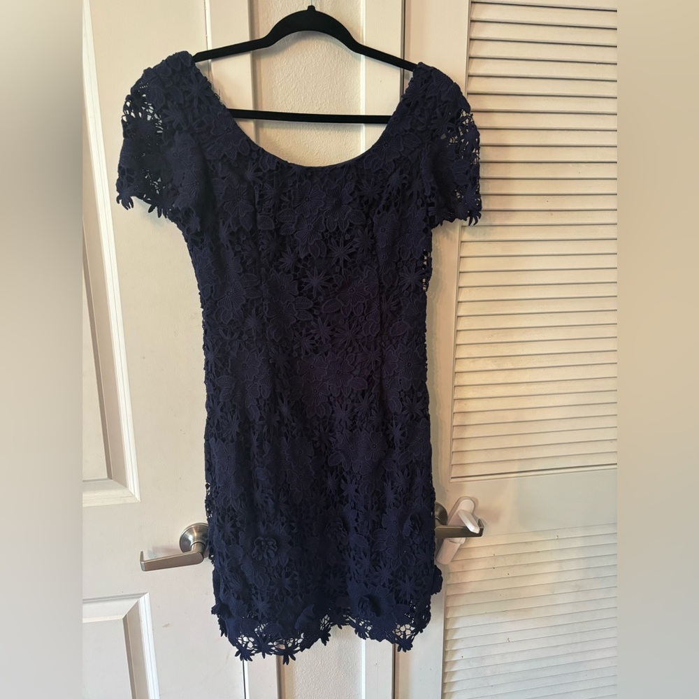 Lily Pulitzer Navy Flower Dress